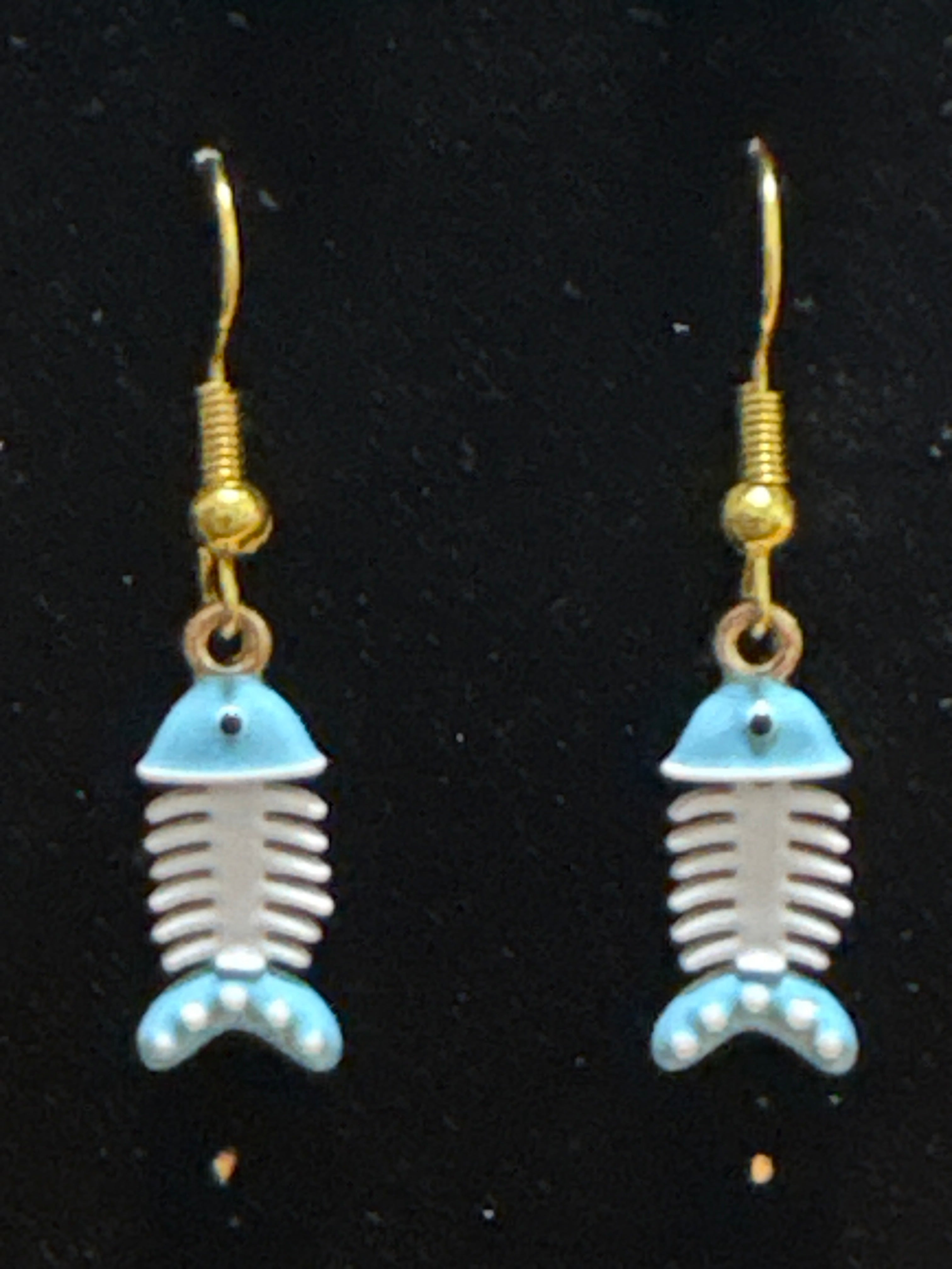 Bony fish earrings