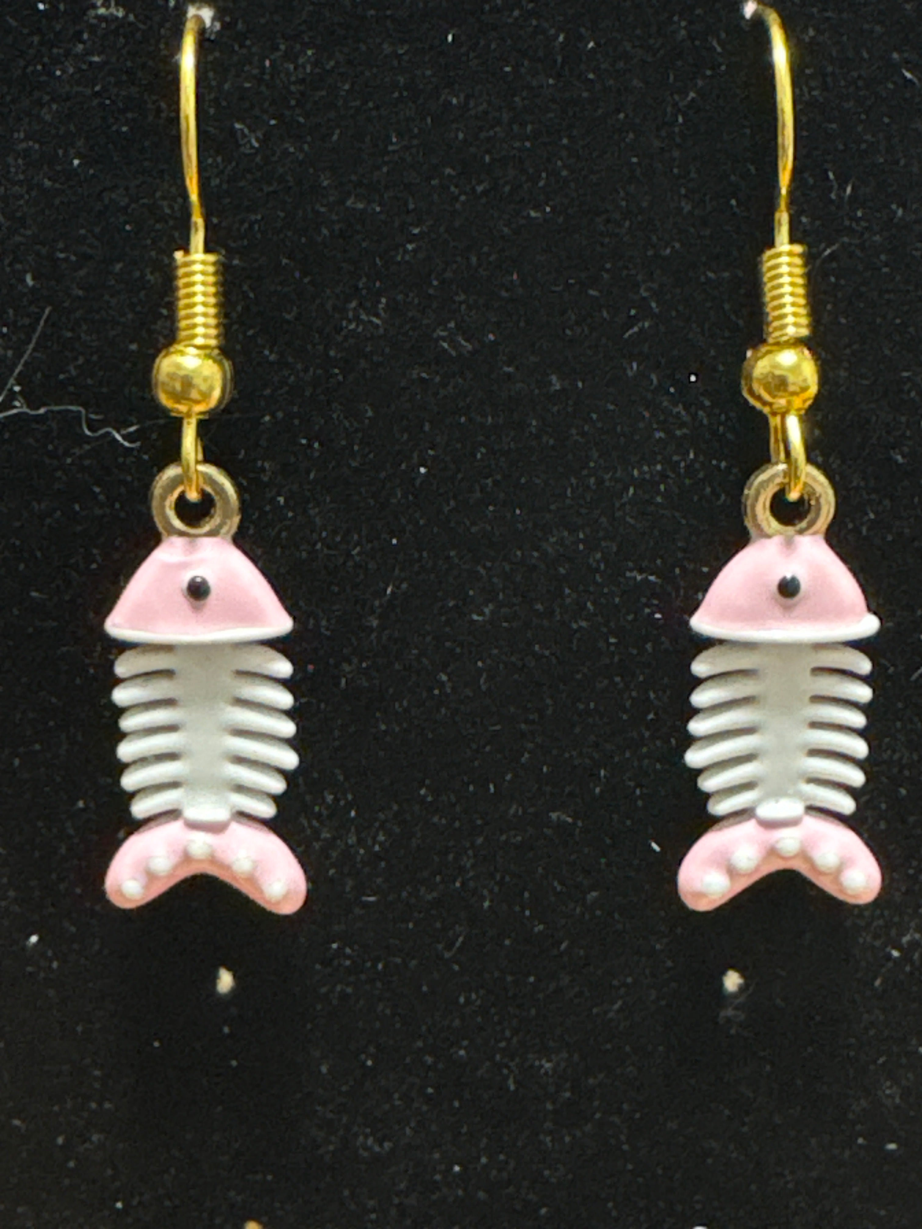 Bony fish earrings