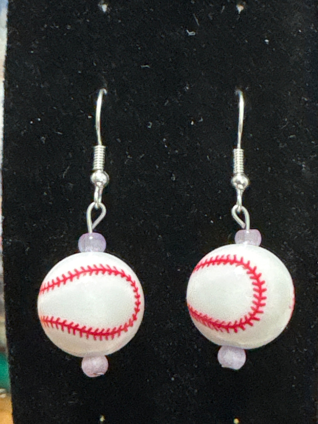 Single Baseball earrings