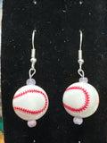 Single Baseball earrings