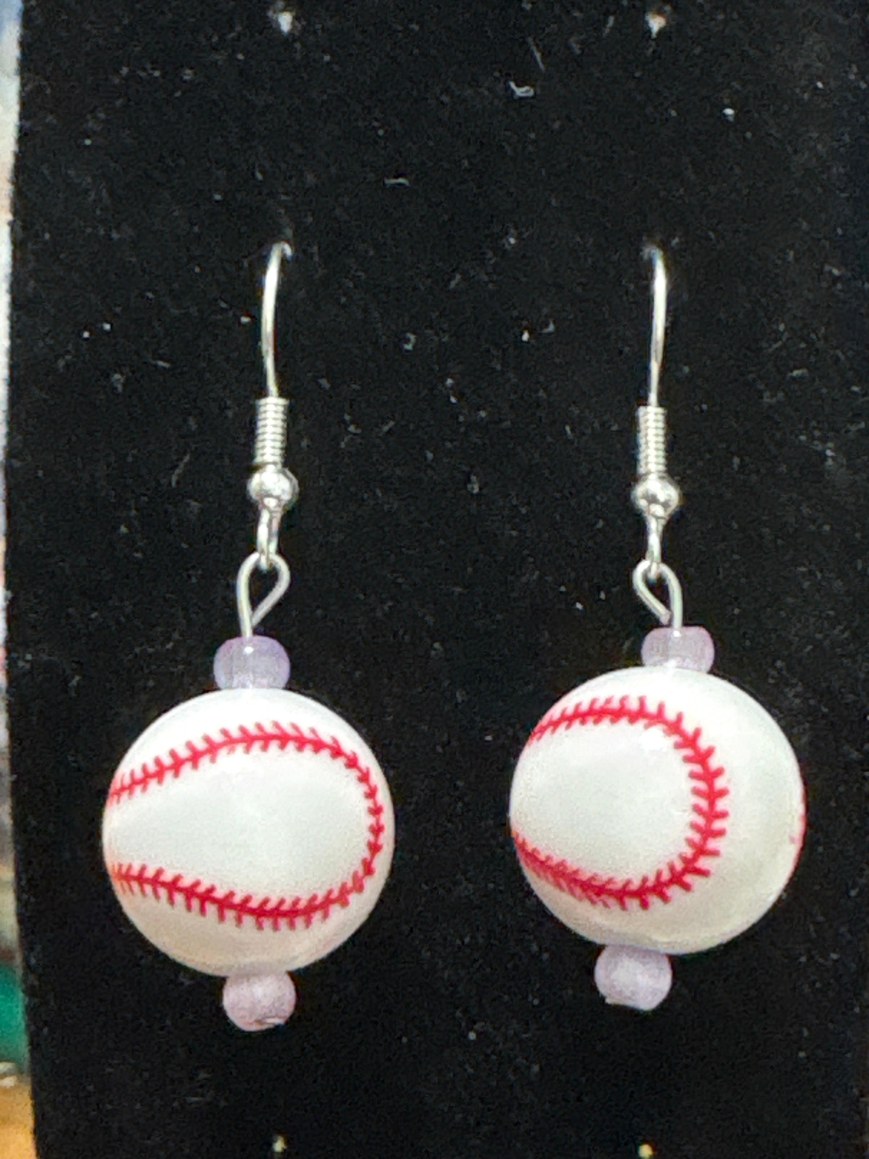 Single Baseball earrings