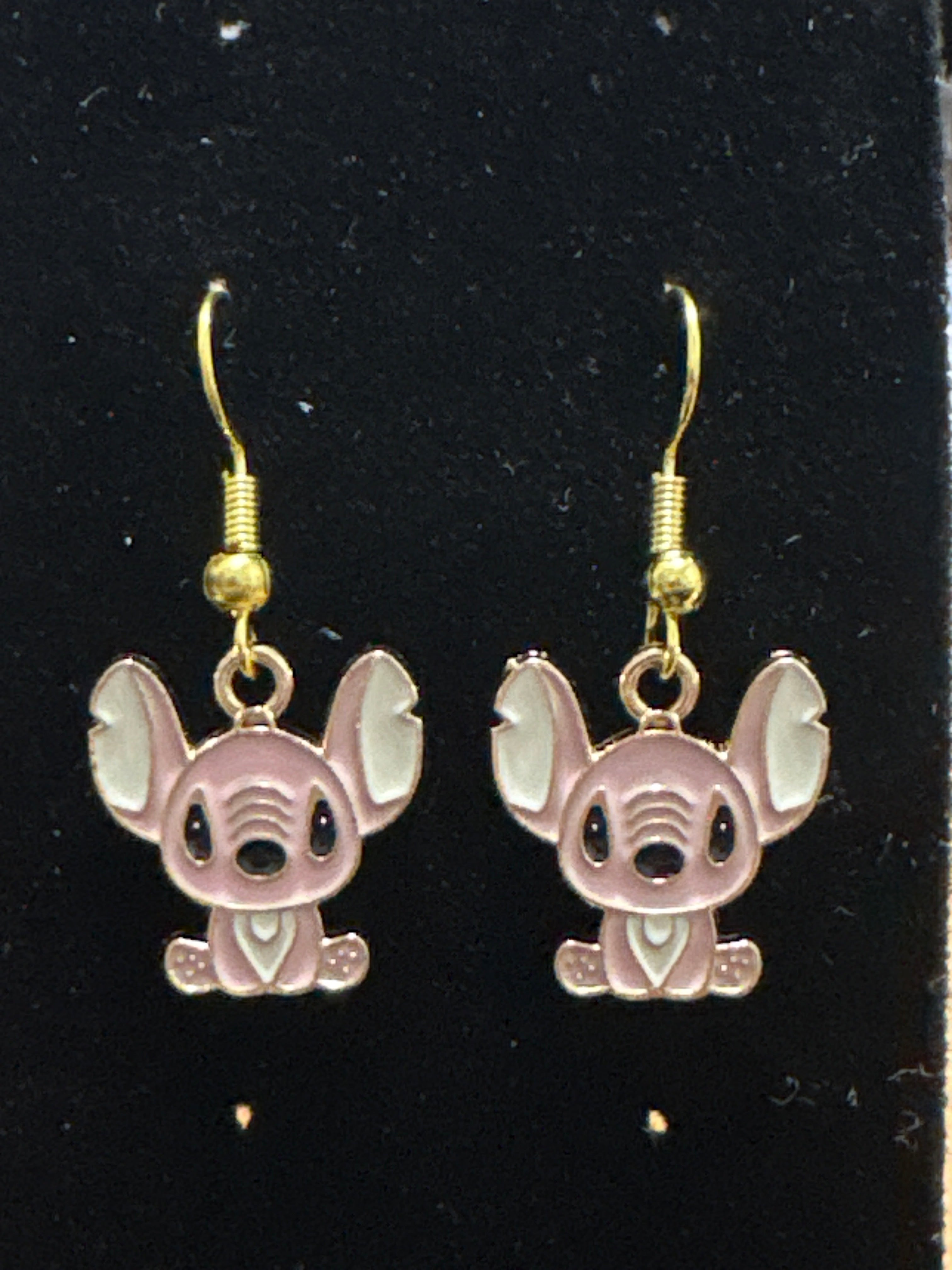 Blue and Pink Alien Earrings