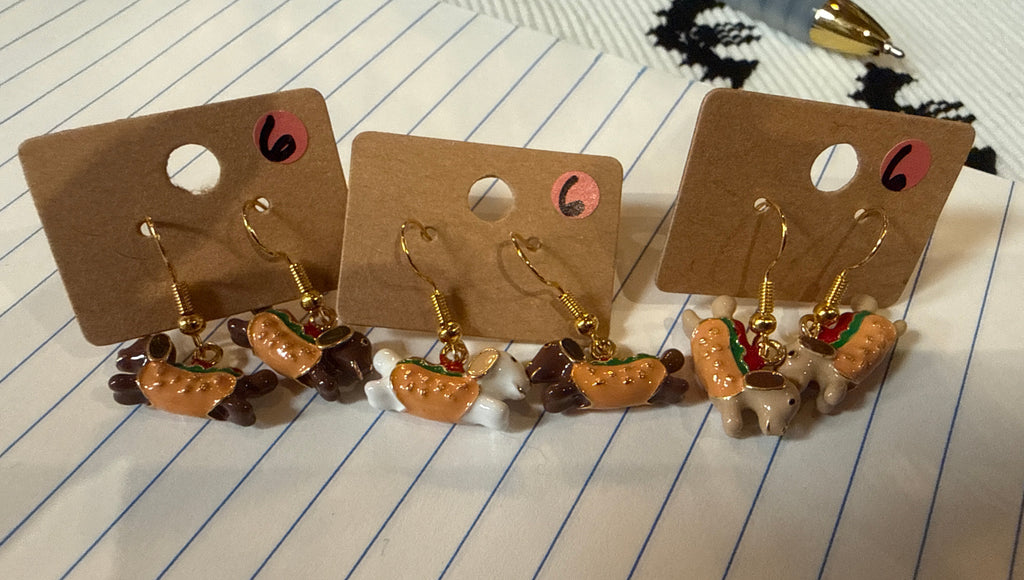 Hot Dawgs Earrings