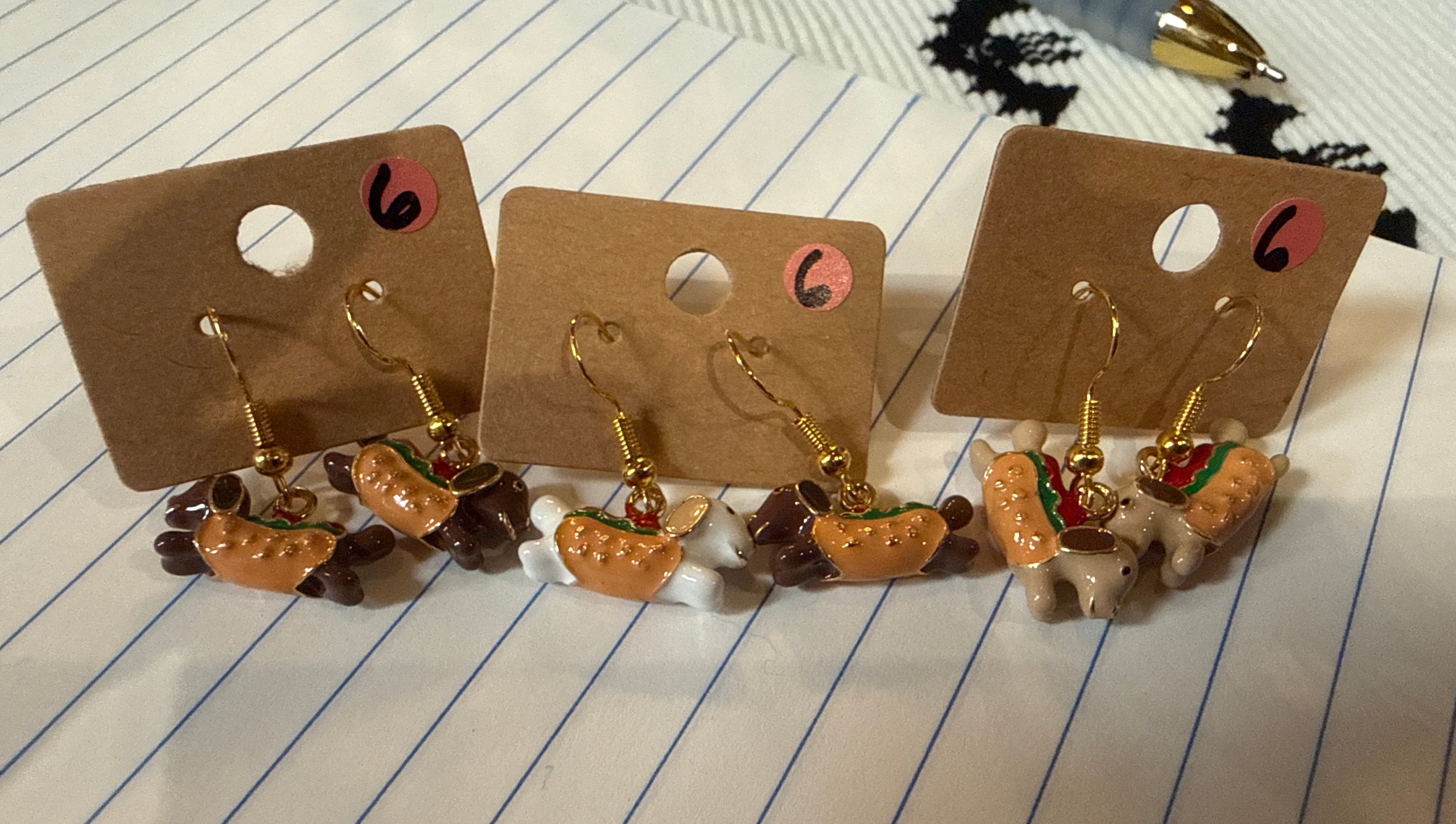 Hot Dawgs Earrings