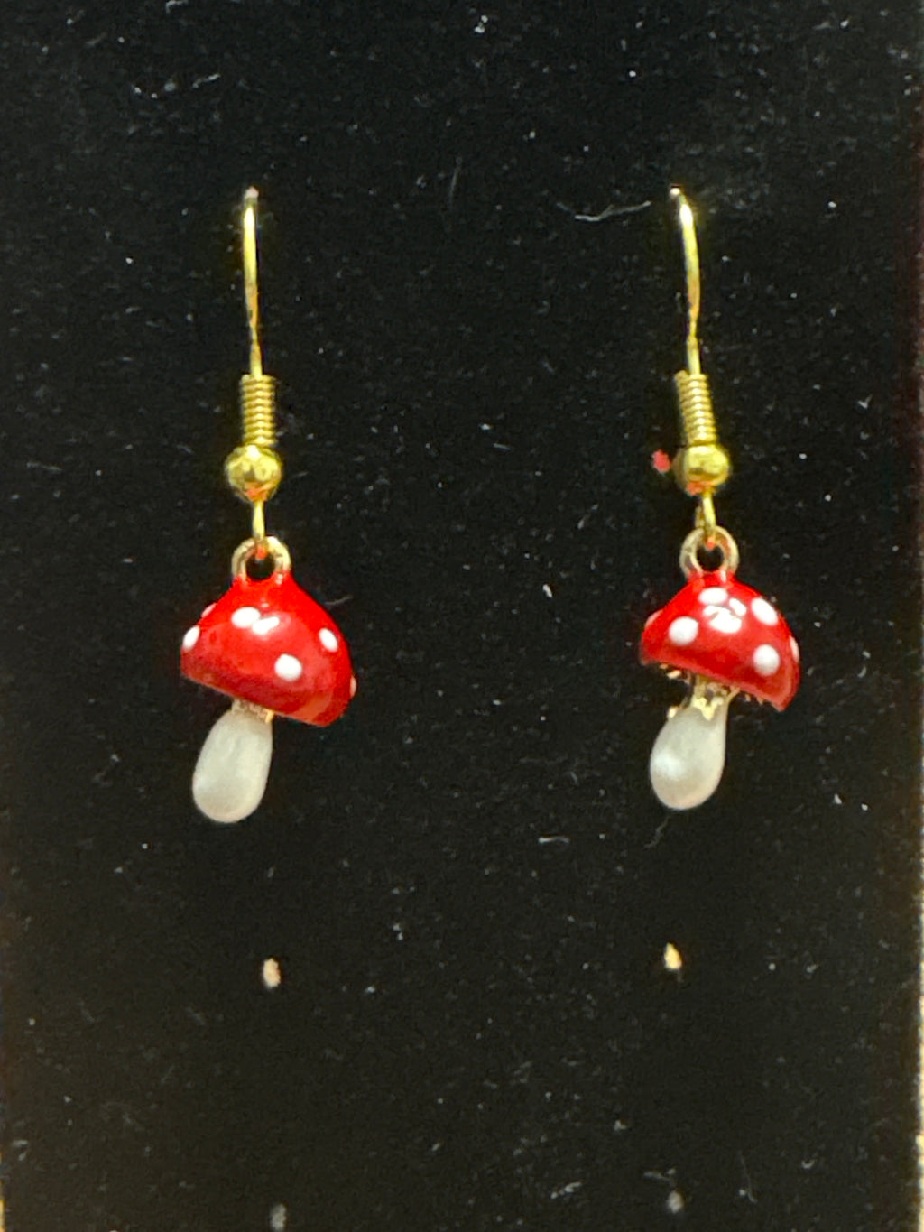 Red Mushroom Earrings