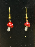 Red Mushroom Earrings