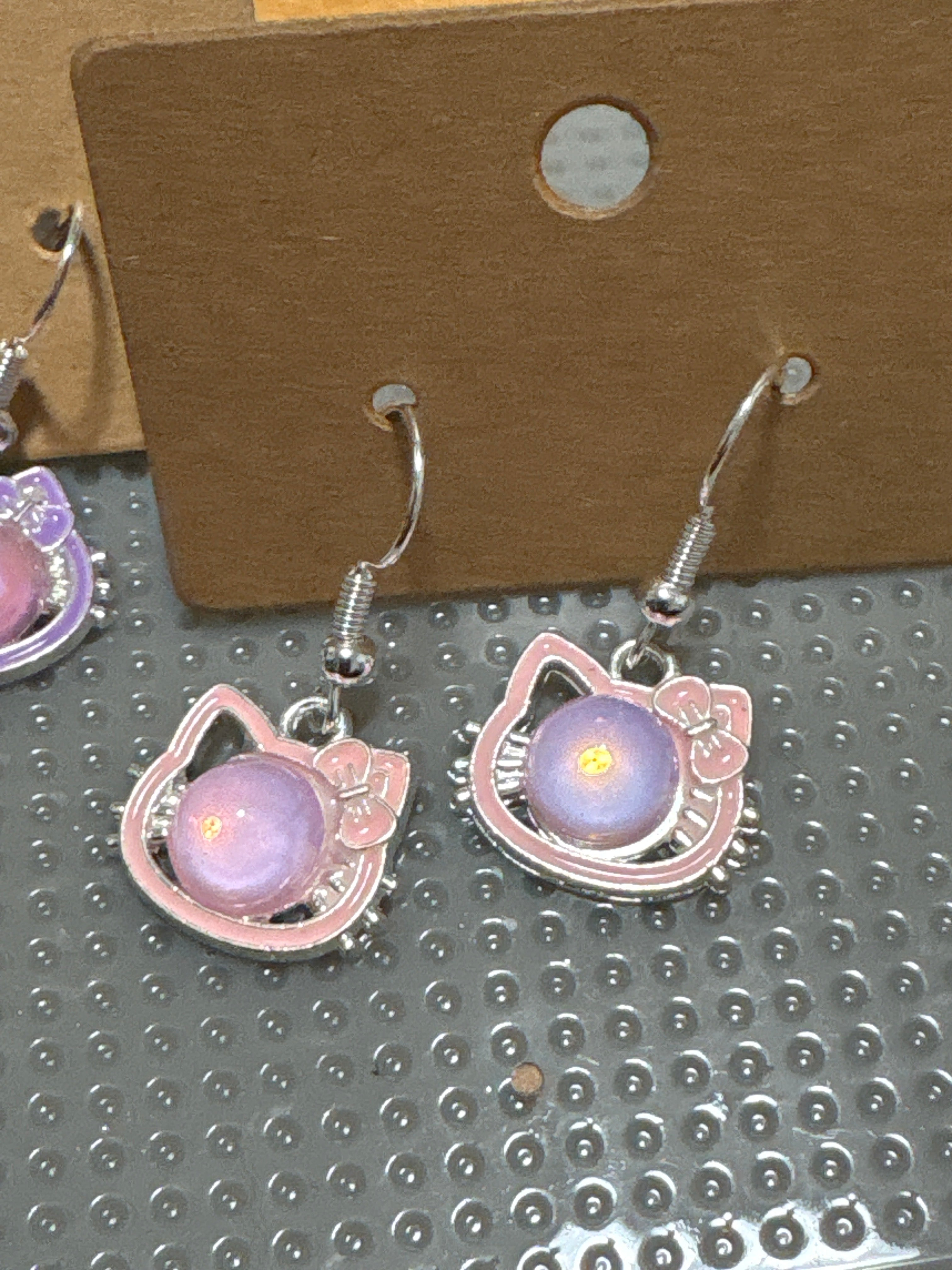 Hello Cat and Bow earrings