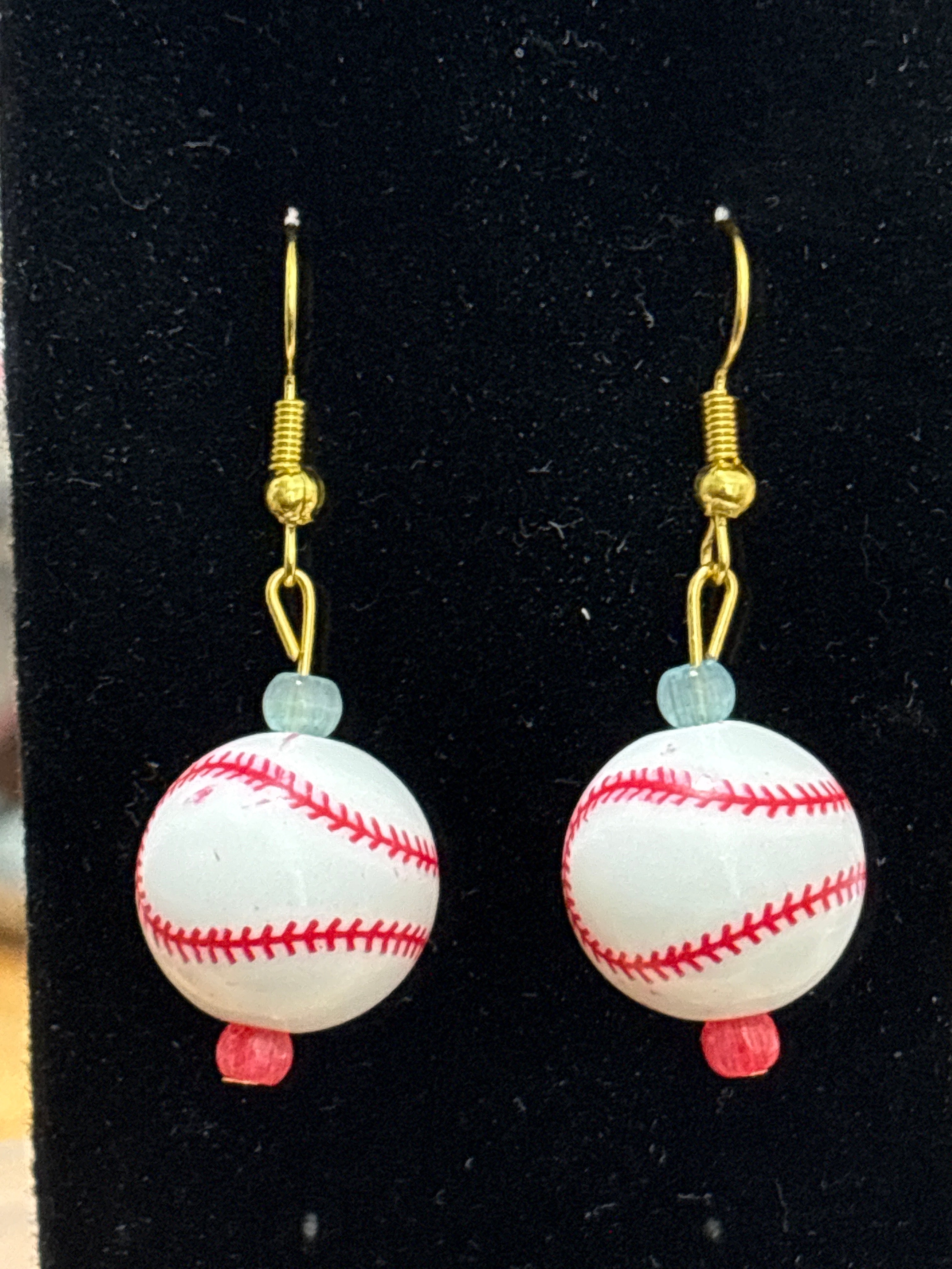 Single Baseball earrings