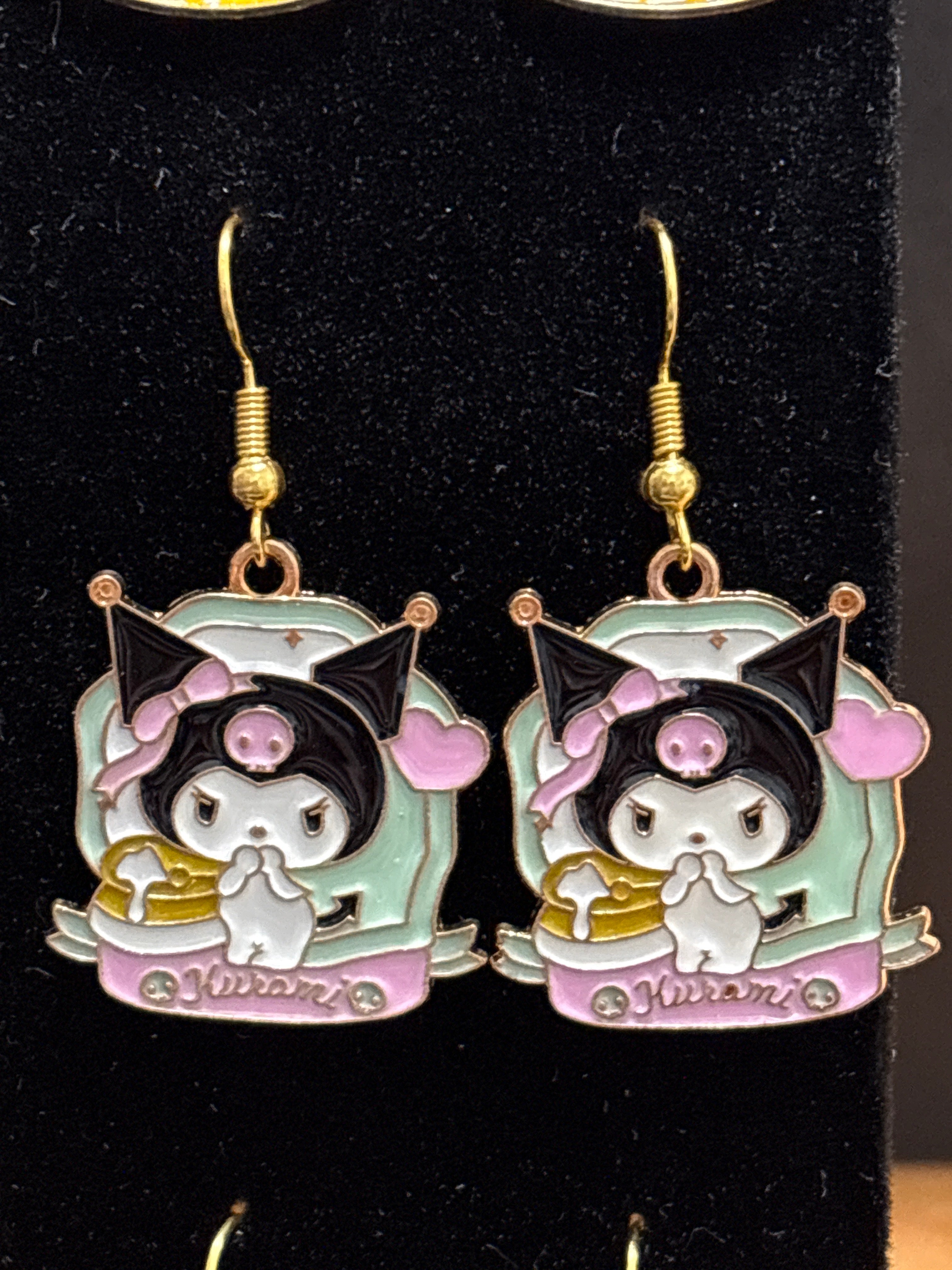 HK Metal Character Earrings