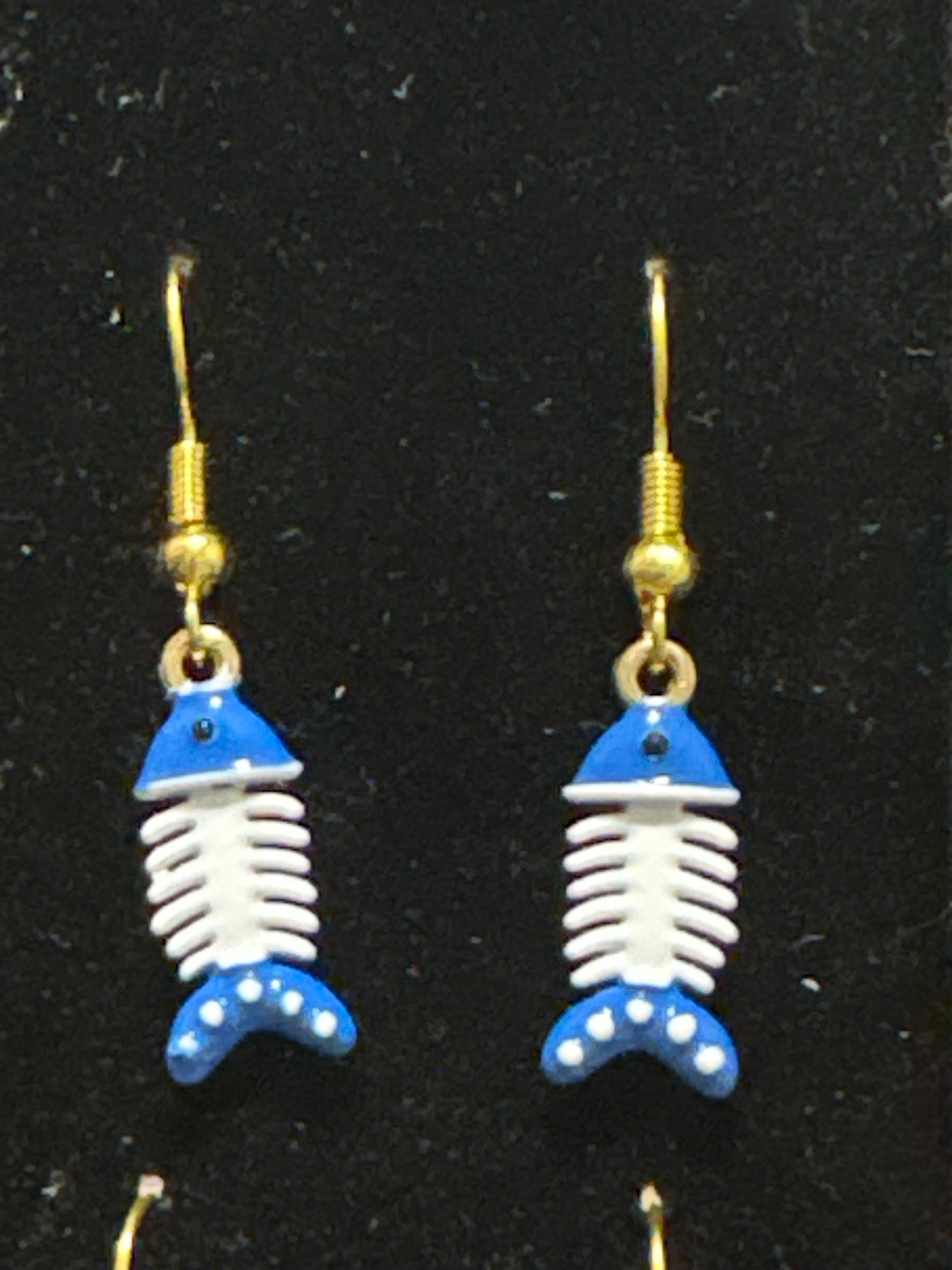 Bony fish earrings