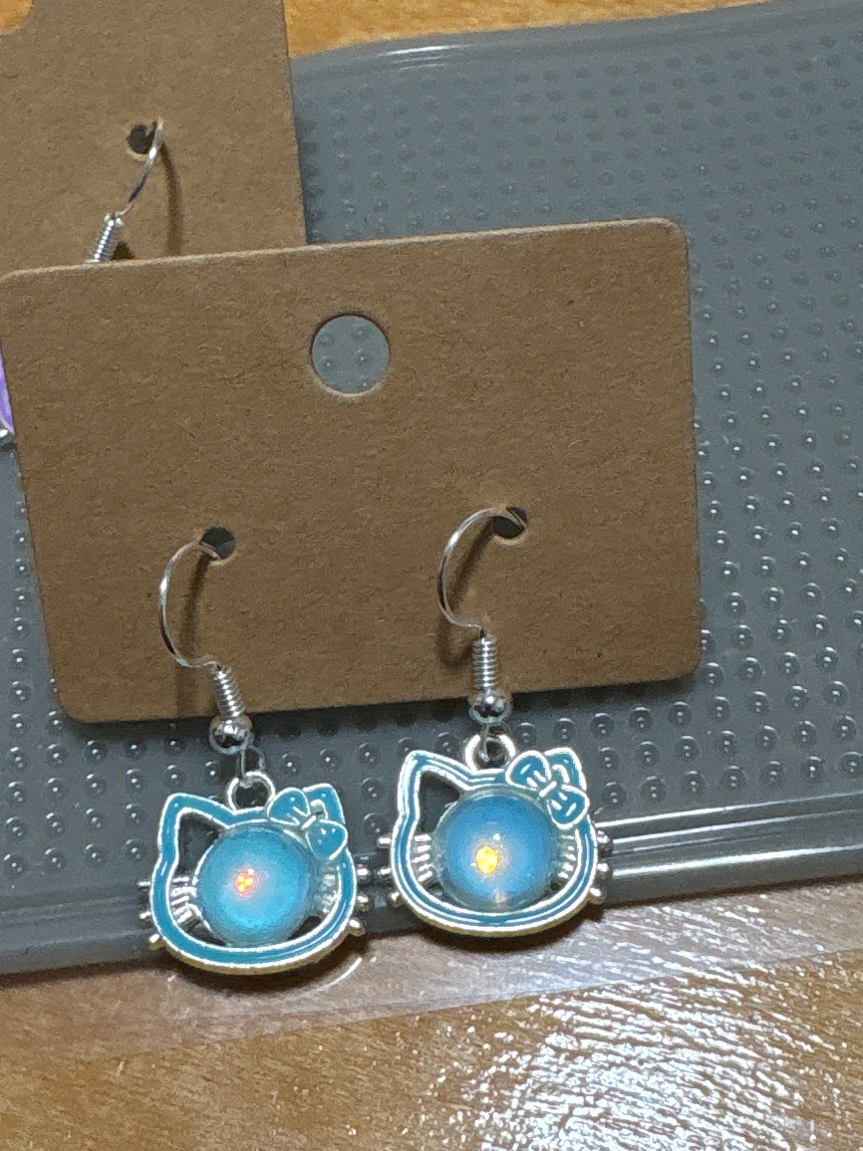 Hello Cat and Bow earrings