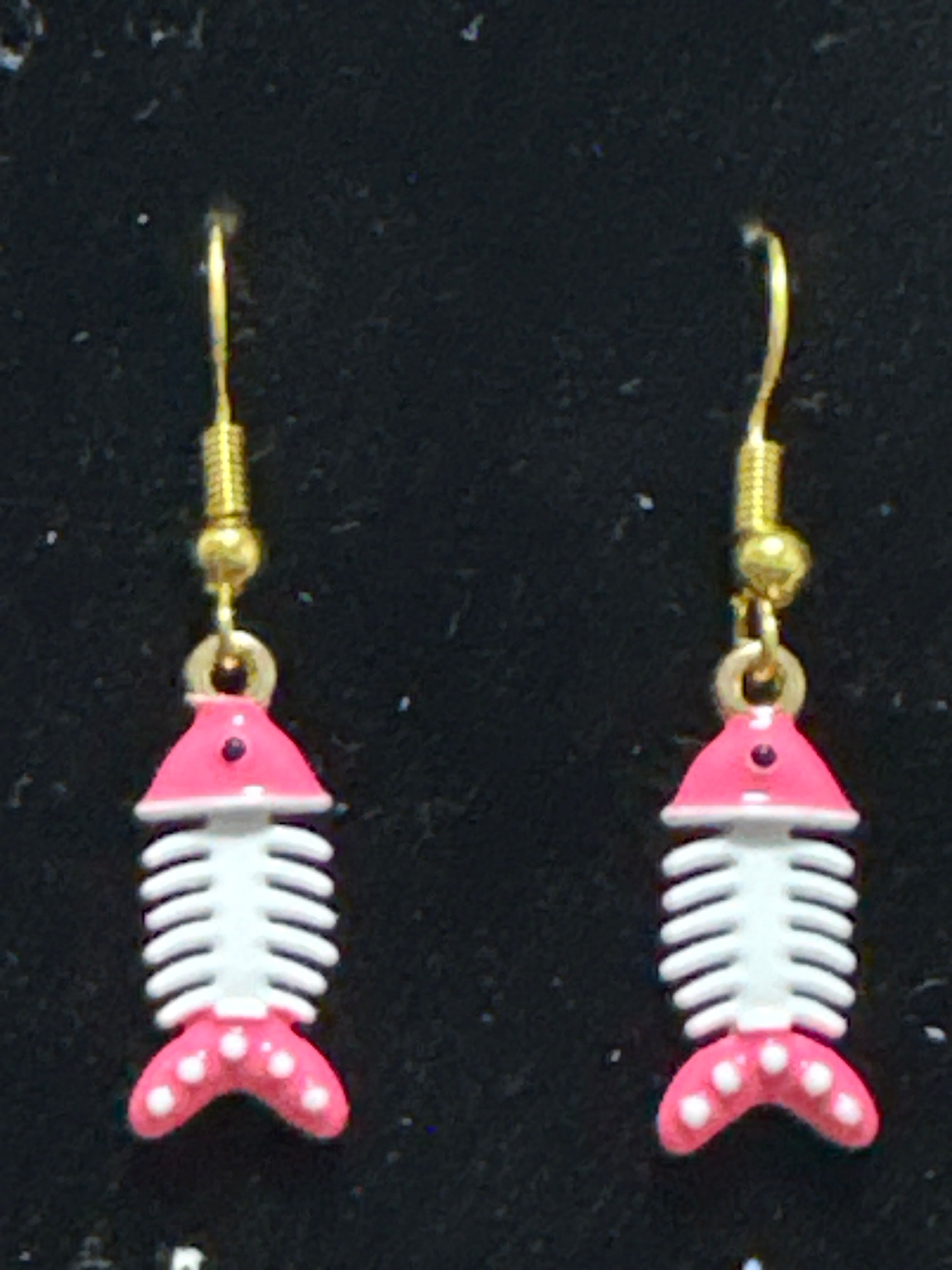 Bony fish earrings