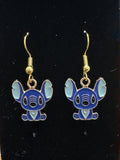 Blue and Pink Alien Earrings